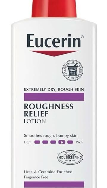 Lotion Eucerin Anti-Rugosités – Lotion Corps pour Peaux Extrêmement Sèches et Rugueuses – Flacon Pompe 500 ml
