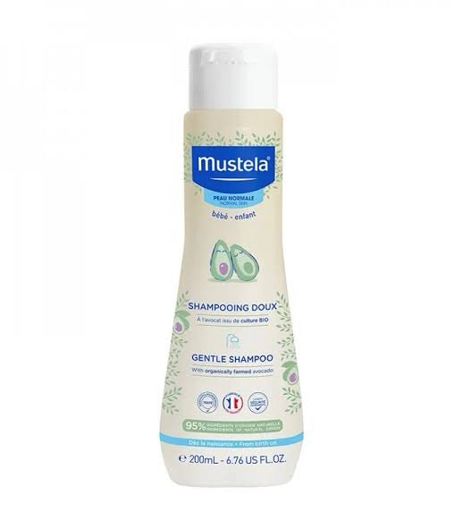Mustela Shampoing doux bébé à l'avocat BIO 200 ml