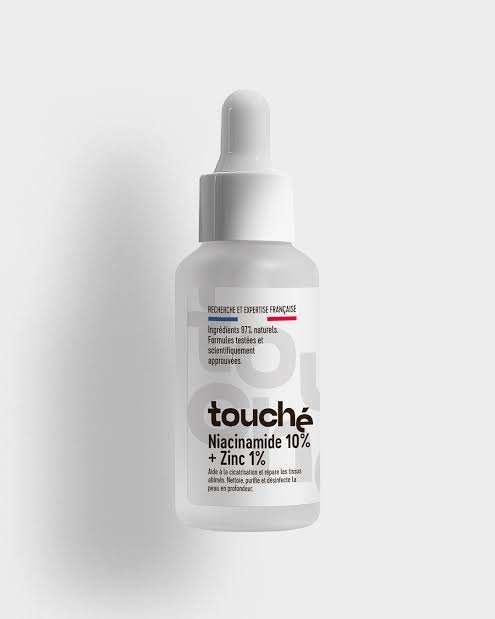 Toucher niacinamide 10% et zinc 1%