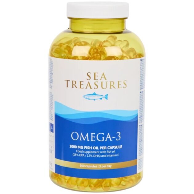 Gélules d’huile de poisson Oméga 3 1 000 mg