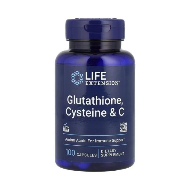 Life Extension, Glutathion, Cystéine & Vitamine C, 100 Capsules