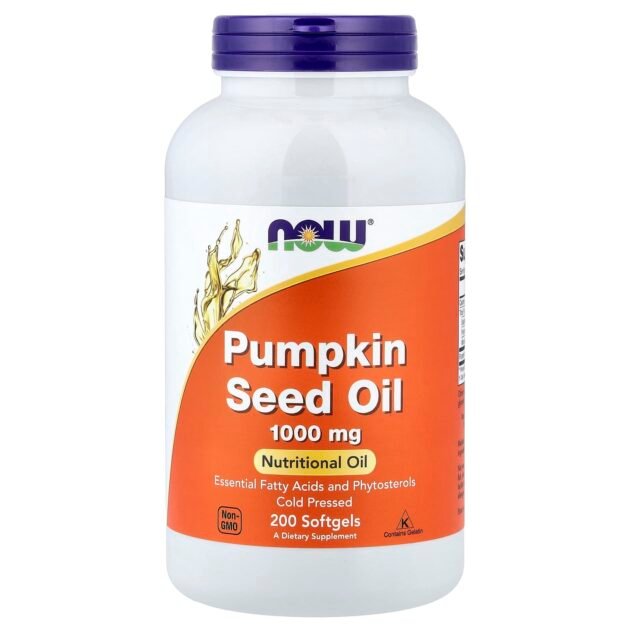 Now Foods, Pumpkin Seed Oil (Huile de Pépins de Courge), 1.000mg, 100 Capsules molles,